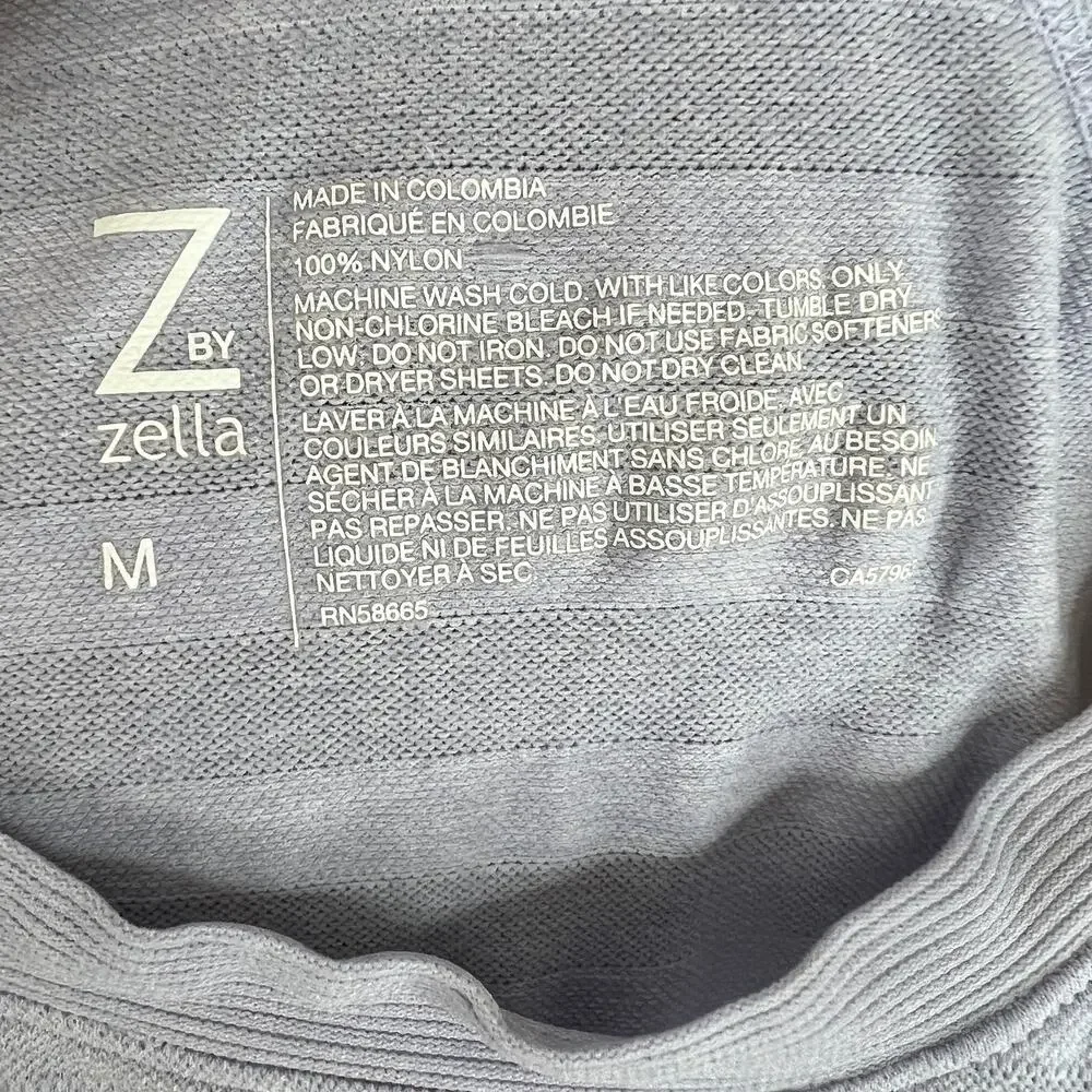 Z by Zella Purple Perfume S Move Thru Short Sleeve Seamless T-Shirt Yoga Size M